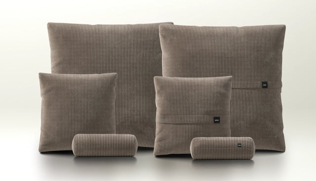 pillow set 3 - cord velour - mocha