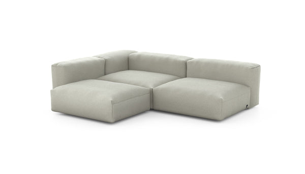 Preset three module corner sofa - linen - stone - 220cm x 220cm