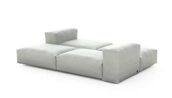 Preset double lounger - pique - light grey - 241cm x 168cm