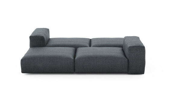 Preset double lounger - pique - dark grey - 241cm x 210cm