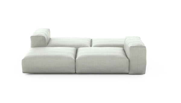 Preset double lounger - pique - light grey - 241cm x 210cm