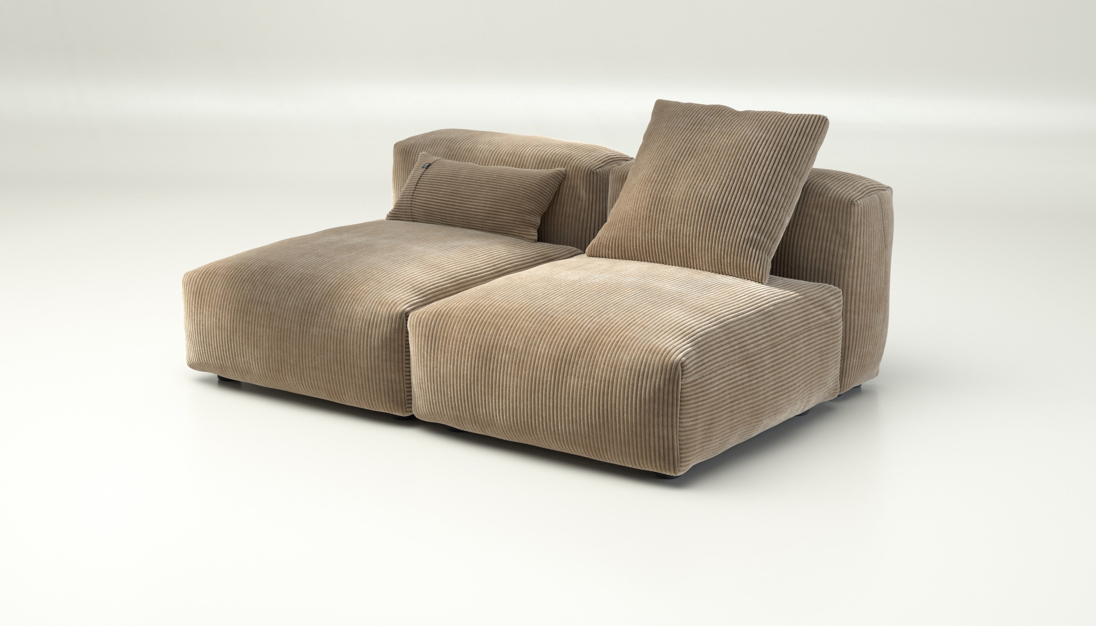 vetsak | Sofa Set 01 Medium - cord velour - sand | Modular Sofa