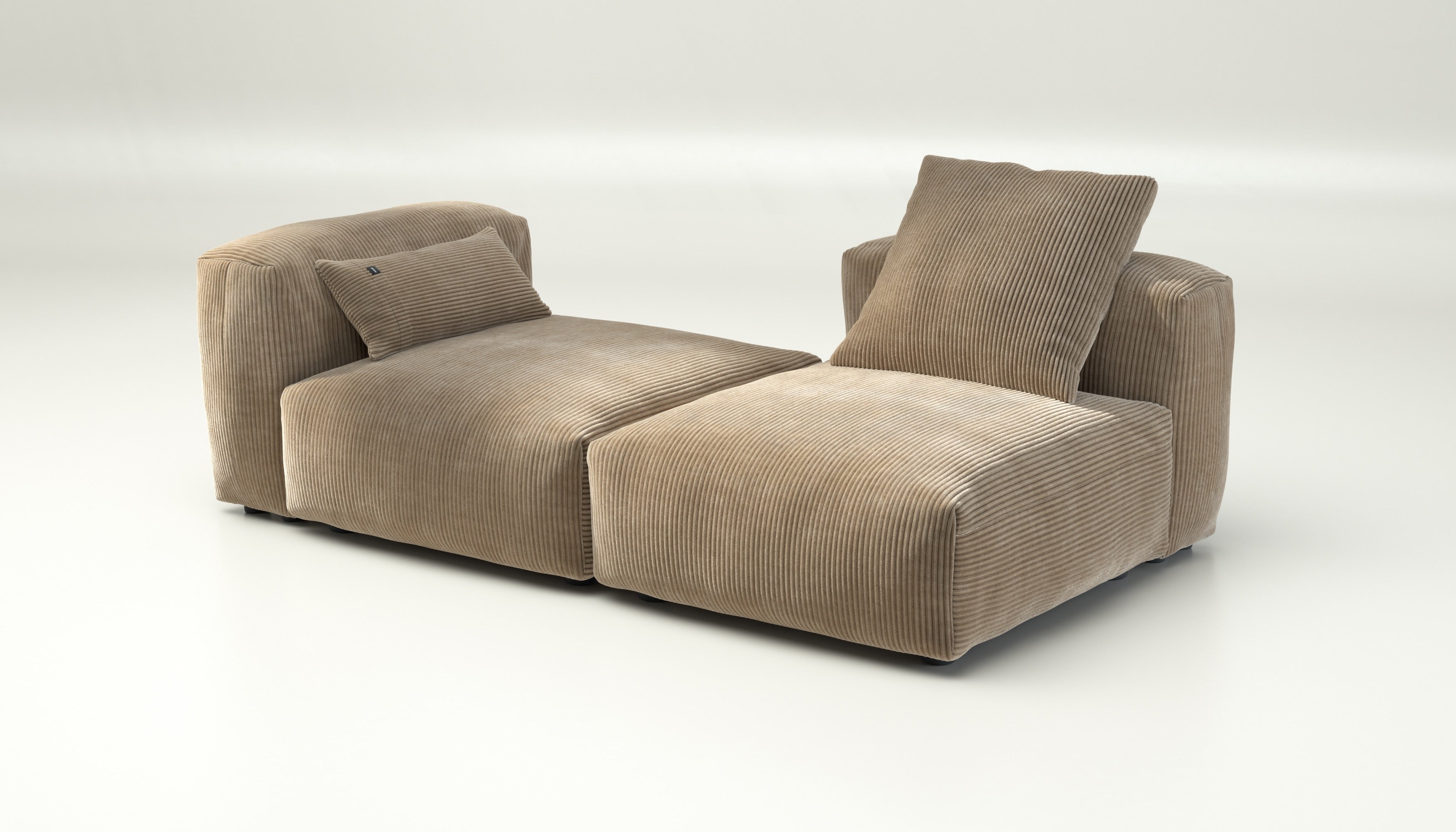 vetsak | Sofa Set 01 Medium - cord velour - sand | Modular Sofa