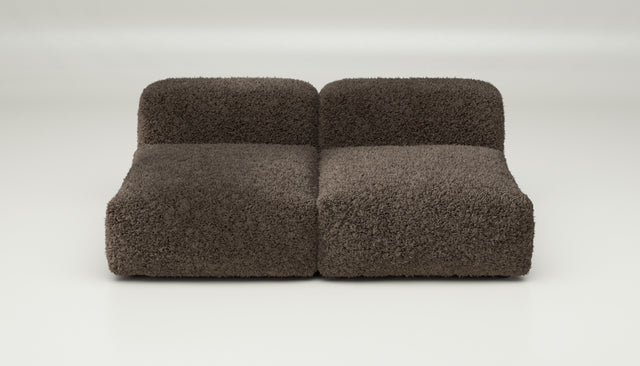 vetsak | Sofa Set 01 Medium - doodle - cacao | Modular Sofa | 2.5 Seater