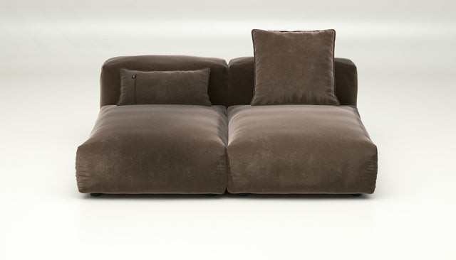 vetsak | Sofa Set 01 Medium - suave - espresso | Modular Sofa | 2.5 Seater