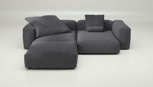 vetsak | Sofa Set 03 - loop loop - anthracite | Modular Sofa | 3.5 Seater | Big Sofa | Corner Sofa