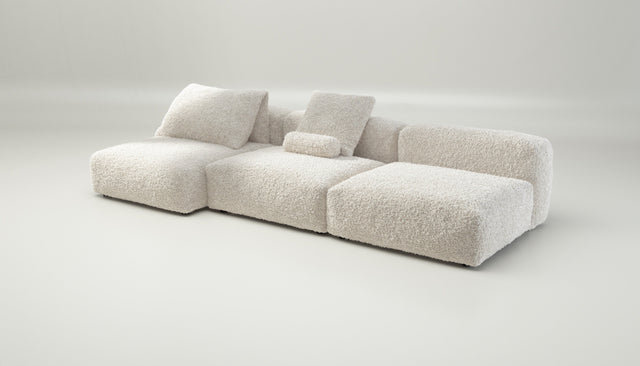 vetsak | Sofa Set 04 - doodle - creme | Modular Sofa | 5 Seater | Big Sofa