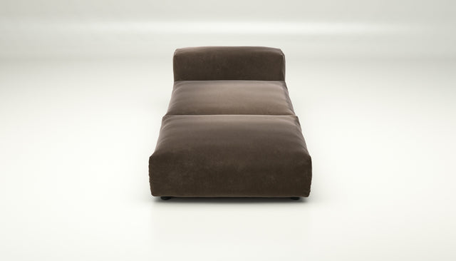 vetsak | Sofa Set 07 - Sun Lounger - suave - espresso | Modular Sofa | 2 Seater | Daybed | Chaiselounge