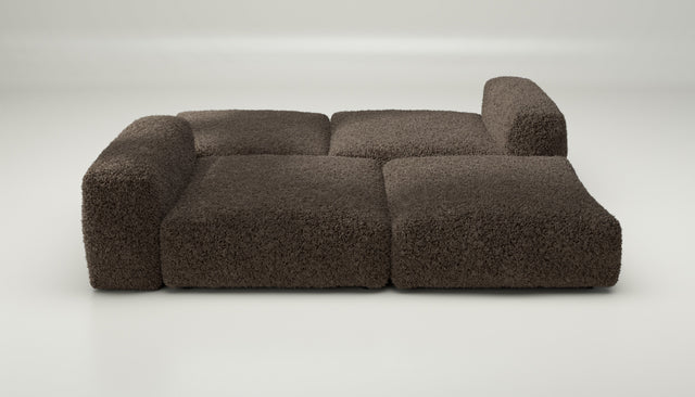 vetsak | Sofa Set 08 - Daybed - doodle - cacao | Modular Sofa | 6 Seater | Outdoor Island | Double lounger