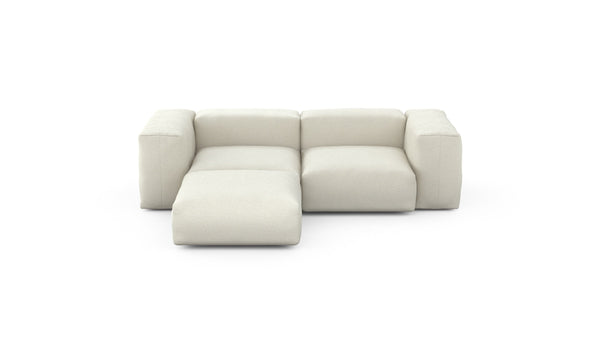 Preset three module chaise sofa - linen - platinum - 230cm x 199cm