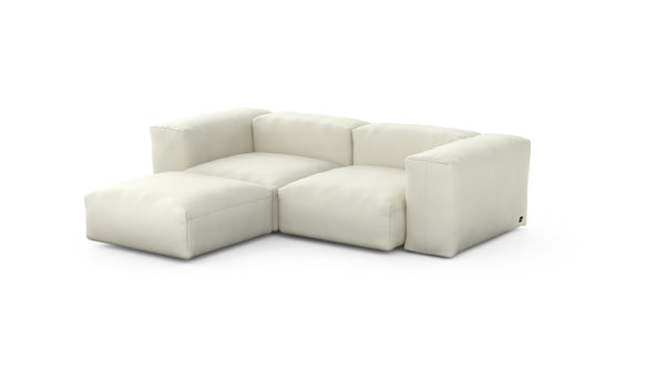 Preset three module chaise sofa - pique - creme - 230cm x 199cm