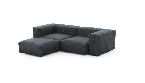 Preset three module chaise sofa - pique - dark grey - 230cm x 199cm