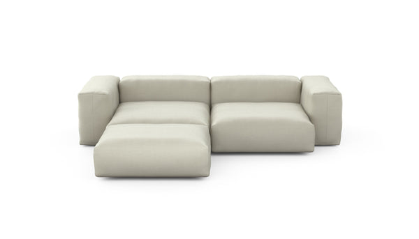 Preset three module chaise sofa - pique - beige - 272cm x 220cm