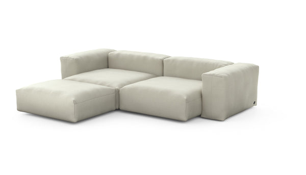 Preset three module chaise sofa - pique - beige - 272cm x 220cm