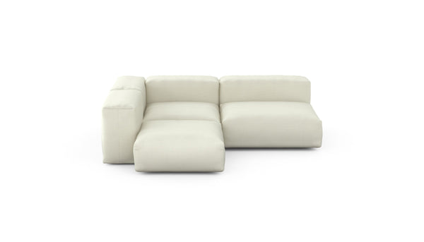 Preset three module corner sofa - pique - creme - 241cm x 199cm