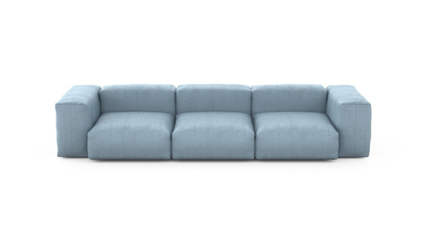 Preset three module sofa - herringbone - light blue - 314cm x 115cm