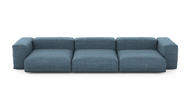 Preset three module sofa - pique - dark blue - 377cm x 136cm