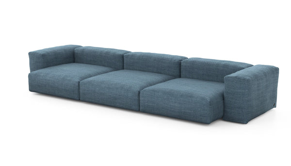 Preset three module sofa - pique - dark blue - 377cm x 136cm