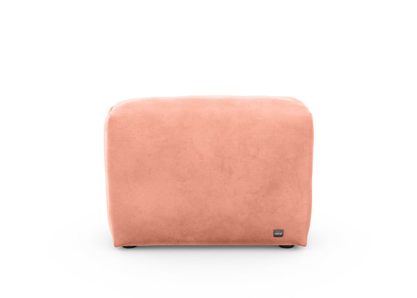 sofa side - 84x31 - velvet - peach