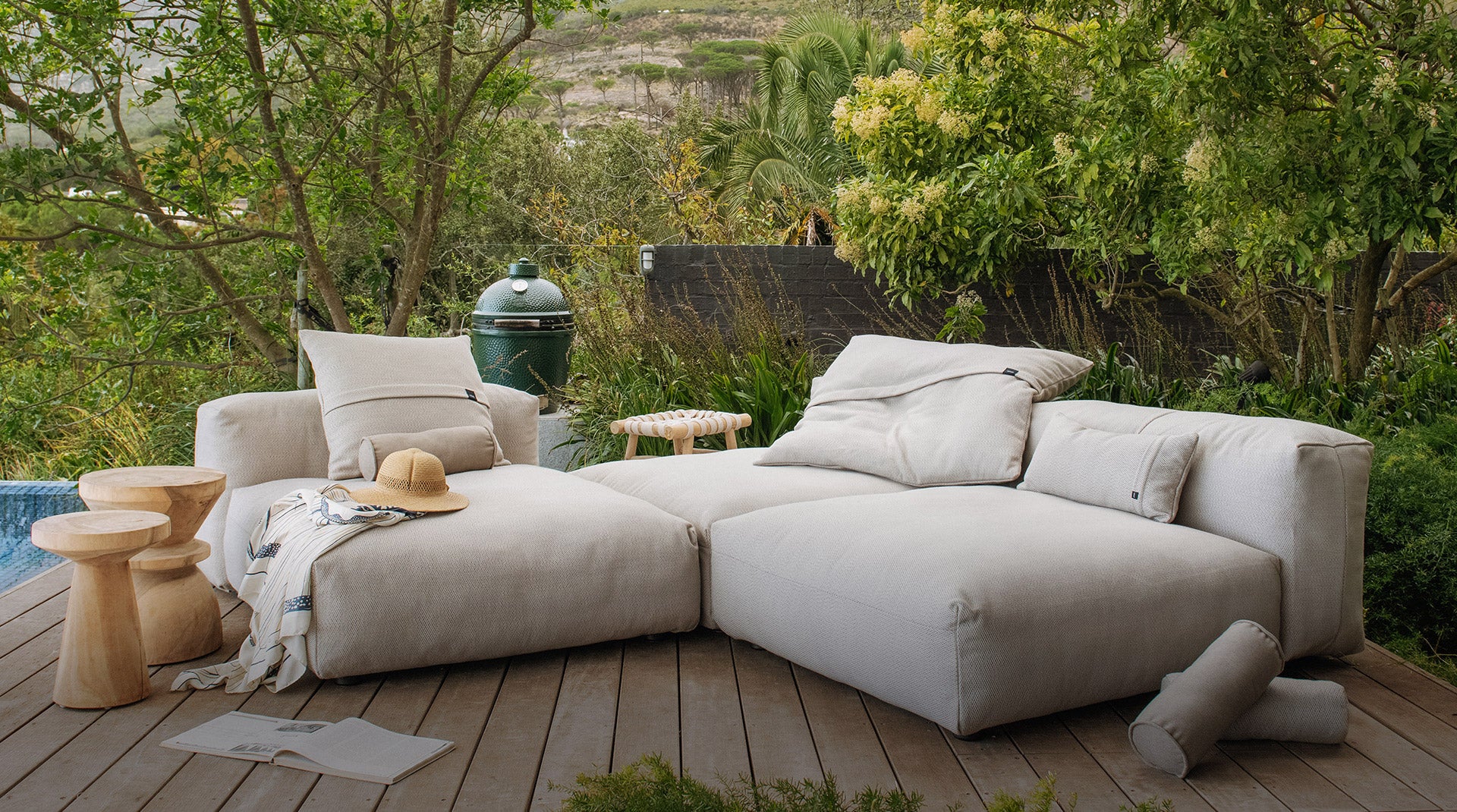 vetsak | Sofa Seat Large - Cord Velour - Khaki main image 1