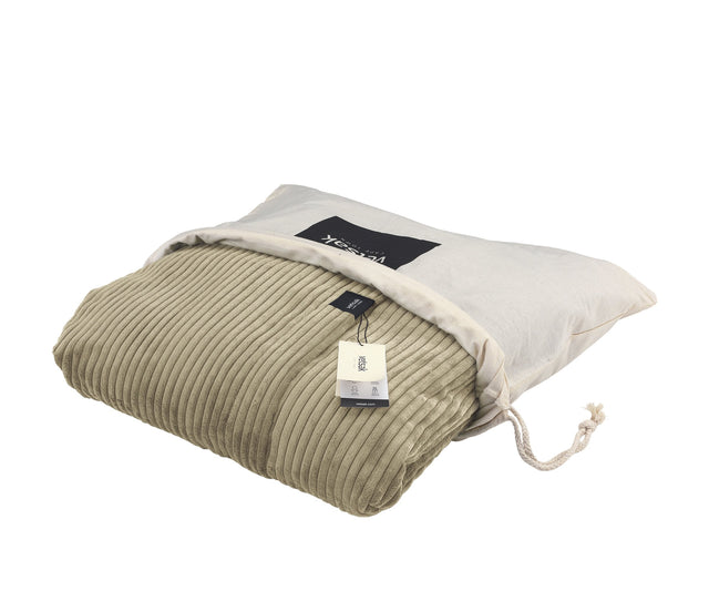 sofa side cover 105x31 - cord velours - khaki