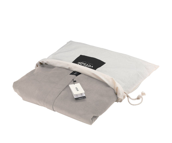 the beanbag cover - velvet - light grey