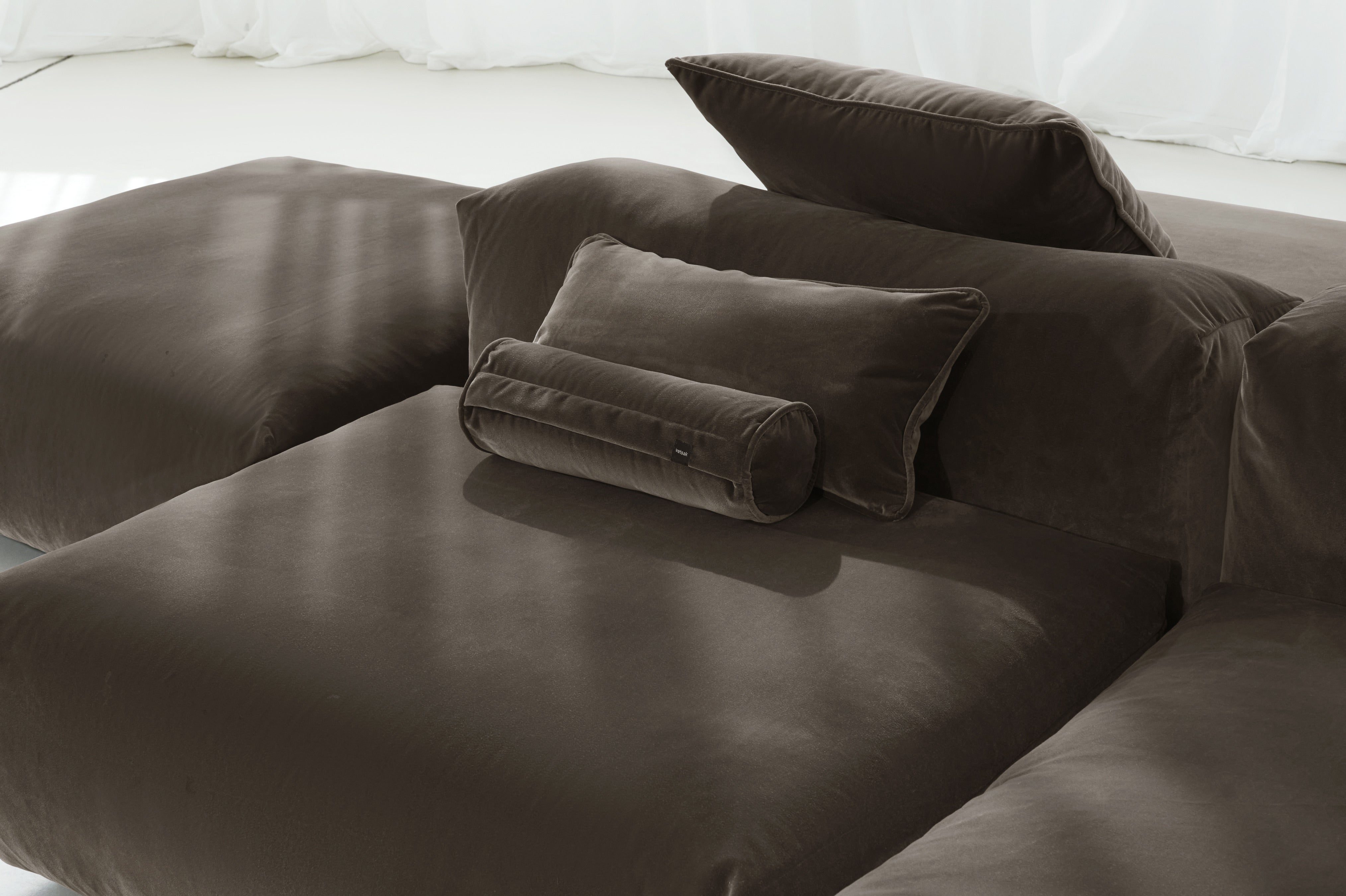 vetsak ダークグレー L Two Seat Sofa L, Cord velours - Dark grey | Vetsak | Sofas