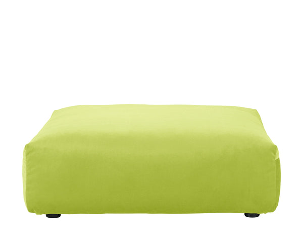sofa seat - 105x105 - velvet - lime