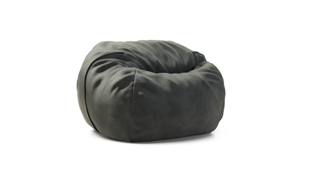 vetsak | Beanbag Medium - Leather - Dark Grey