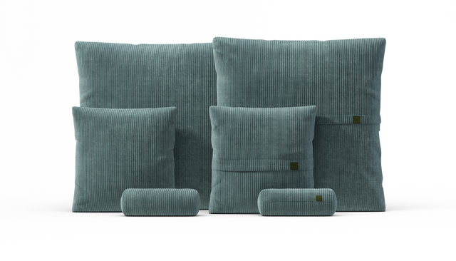 Pillow Set 3 - Cord Velour - Mint