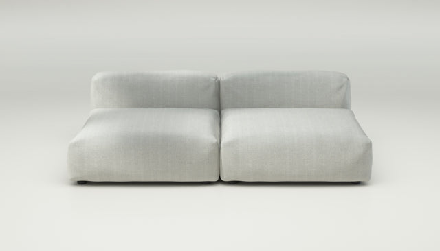 vetsak | Sofa Set 01 Large - herringbone - light grey | Modular Sofa | 3.5 Seater