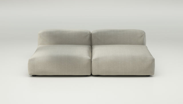 vetsak | Sofa Set 01 Large - herringbone - stone | Modular Sofa | 3.5 Seater