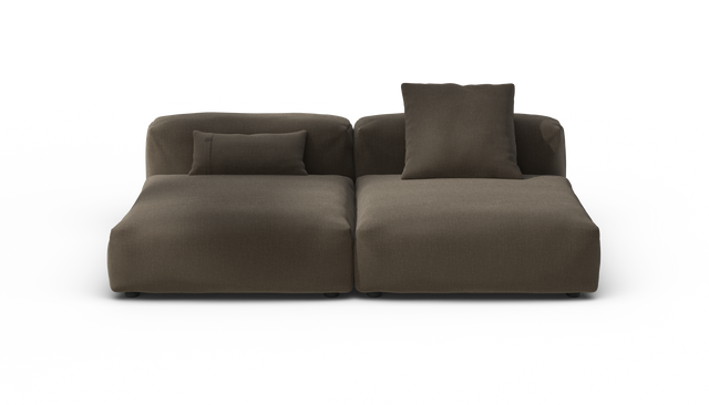 vetsak | Sofa Set 01 Large - Breeze - Brown | Modular Sofa | 3.5 Seater