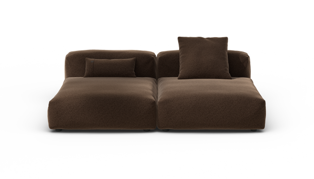 vetsak | Sofa Set 01 Large - Pebble - Umber | Modular Sofa | 3.5 Seater
