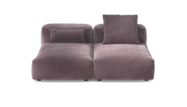vetsak | Sofa Set 01 Medium - Cord Velour - Blossom | Modular Sofa | 2.5 Seater