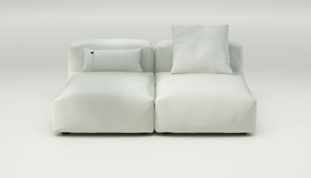 vetsak | Sofa Set 01 Medium - herringbone - creme | Modular Sofa | 2.5 Seater