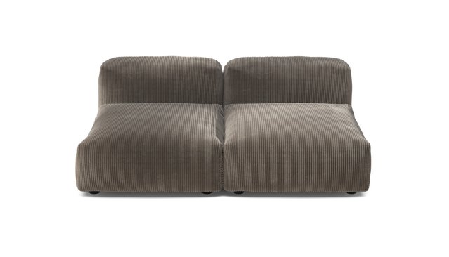 vetsak | Sofa Set 01 Medium - Cord Velour - Mocha | Modular Sofa | 2.5 Seater