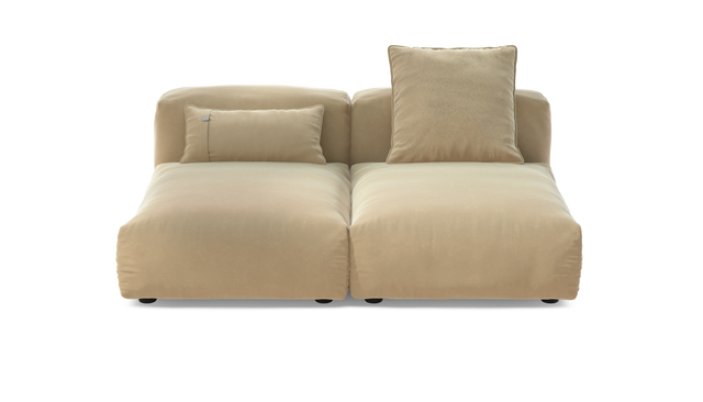 vetsak | Sofa Set 01 Medium - Suave - Creme | Modular Sofa | 2.5 Seater