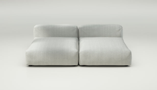 vetsak | Sofa Set 01 XLarge - herringbone - light grey | Modular Sofa | 3.5 Seater