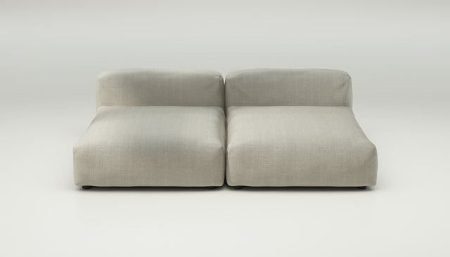 vetsak | Sofa Set 01 XLarge - herringbone - stone | Modular Sofa | 3.5 Seater