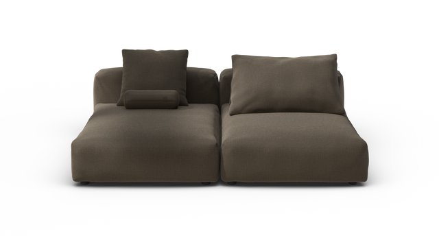 vetsak | Sofa Set 01 XLarge - Breeze - Brown | Modular Sofa | 3.5 Seater