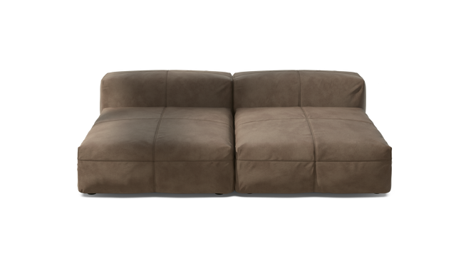 vetsak | Sofa Set 01 XLarge - Leather - Cacao | Modular Sofa | 3.5 Seater