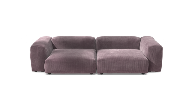 vetsak | Sofa Set 02 Large - Cord Velour - Blossom | Modular Sofa | 3.5 Seater | Big Sofa