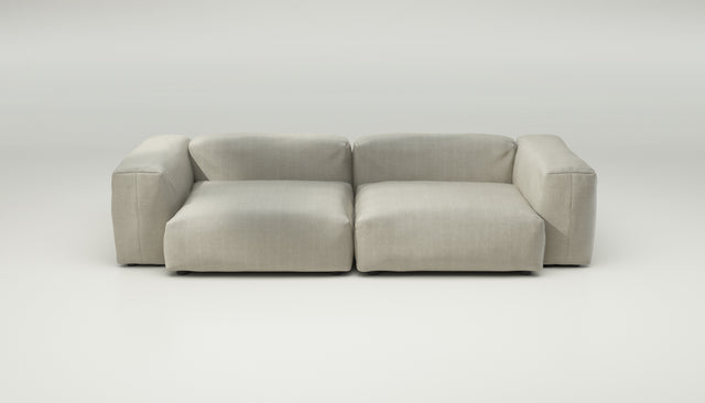 vetsak | Sofa Set 02 Large - herringbone - stone | Modular Sofa | 3.5 Seater | Big Sofa