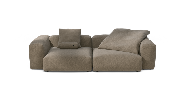 vetsak | Sofa Set 02 Large - Loop Loop - Taupe | Modular Sofa | 3.5 Seater | Big Sofa