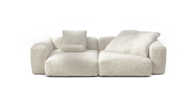 vetsak | Sofa Set 02 Large - Doodle - Creme | Modular Sofa | 3.5 Seater | Big Sofa