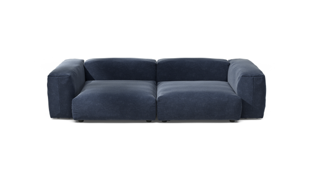 vetsak | Sofa Set 02 Large - Suave - Navy | Modular Sofa | 3.5 Seater | Big Sofa