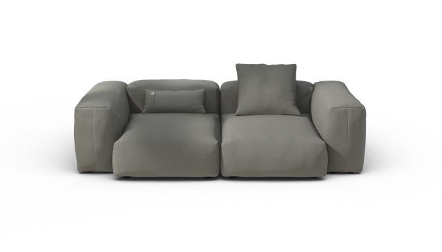 vetsak | Sofa Set 02 Medium - Terrain - Flint | Modular Sofa | 2.5 Seater | Big Sofa