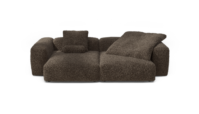 vetsak | Sofa Set 02 XLarge - Doodle - Cacao | Modular Sofa | 3.5 Seater | Big Sofa