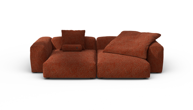 vetsak | Sofa Set 02 XLarge - Nub - Sienna | Modular Sofa | 3.5 Seater | Big Sofa